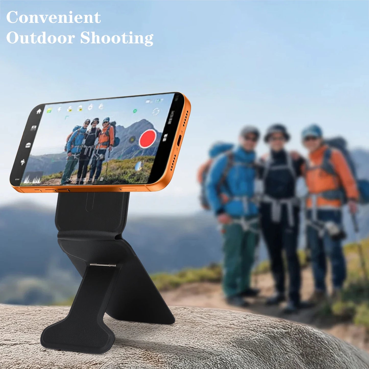 Magnetic Tripod Phone Stand Credit Card Holder for Iphone 17 16 15 14 13 Pro Max Air Adjustable Stand for Mag-Safe S26 S25 Ultra