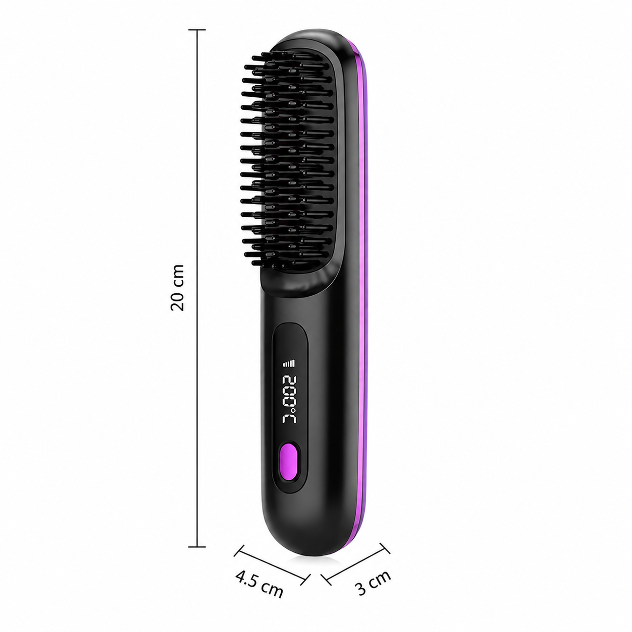 Peine alisador de pelo portátil