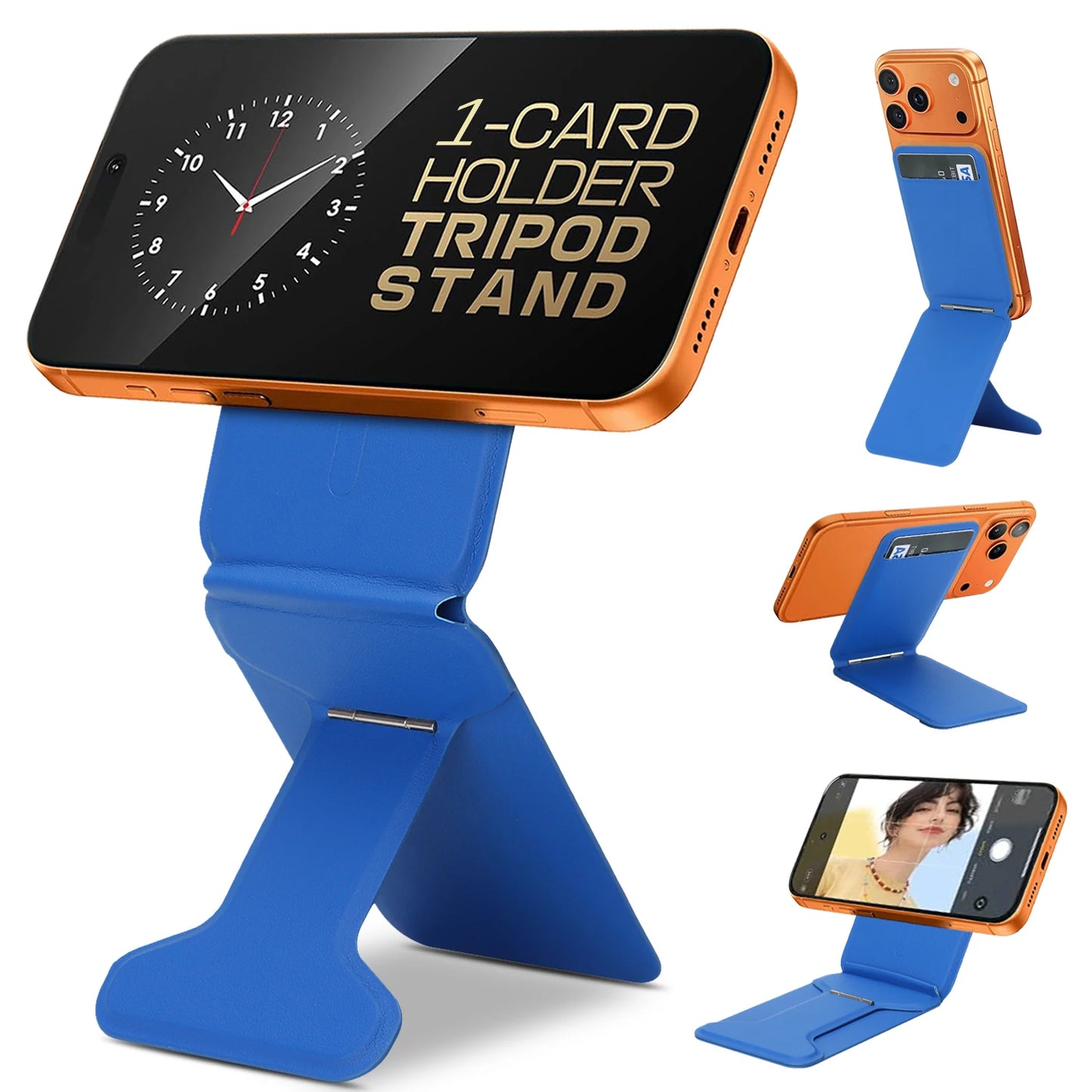 Magnetic Tripod Phone Stand Credit Card Holder for Iphone 17 16 15 14 13 Pro Max Air Adjustable Stand for Mag-Safe S26 S25 Ultra